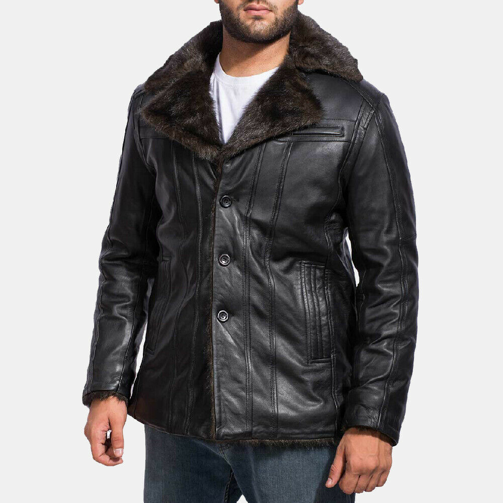 Mens smart sale leather jackets