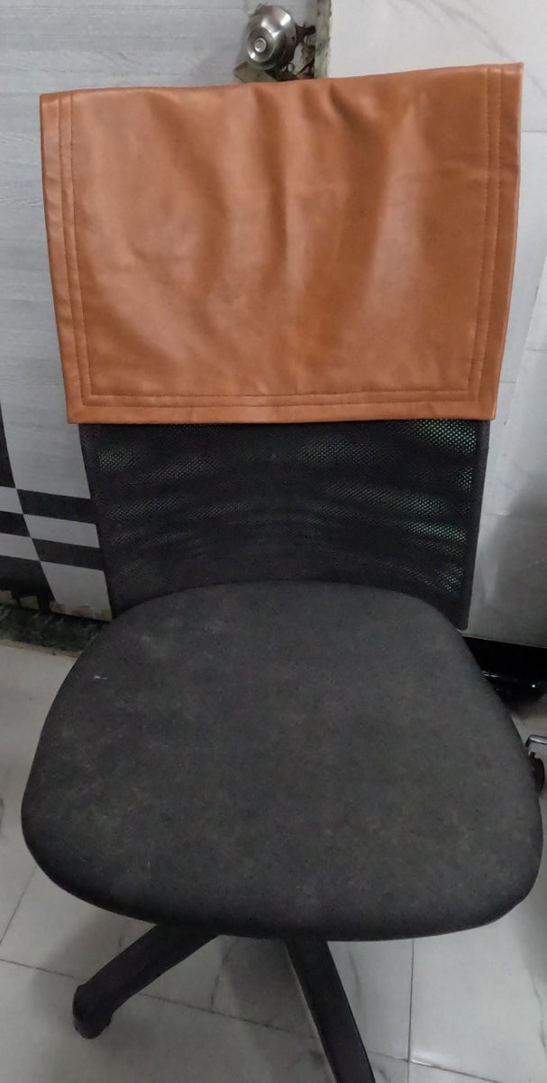 NOORA Lambskin Leather White Recliner Headrest Cover Furniture