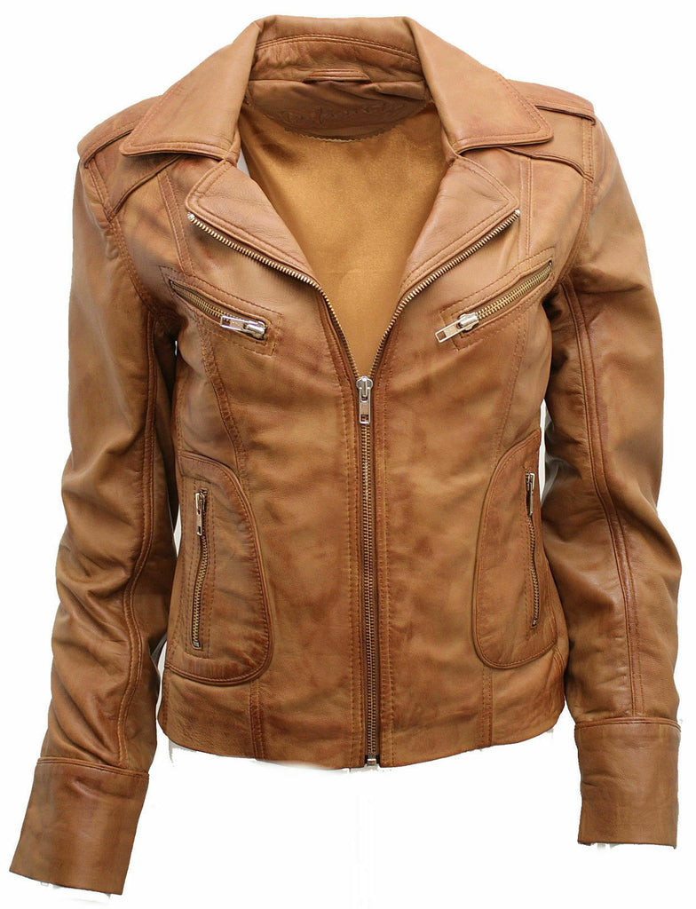 Womens Brown Leather Jackets | Timeless Elegance